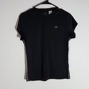 A Reebok plain black t-shirt used